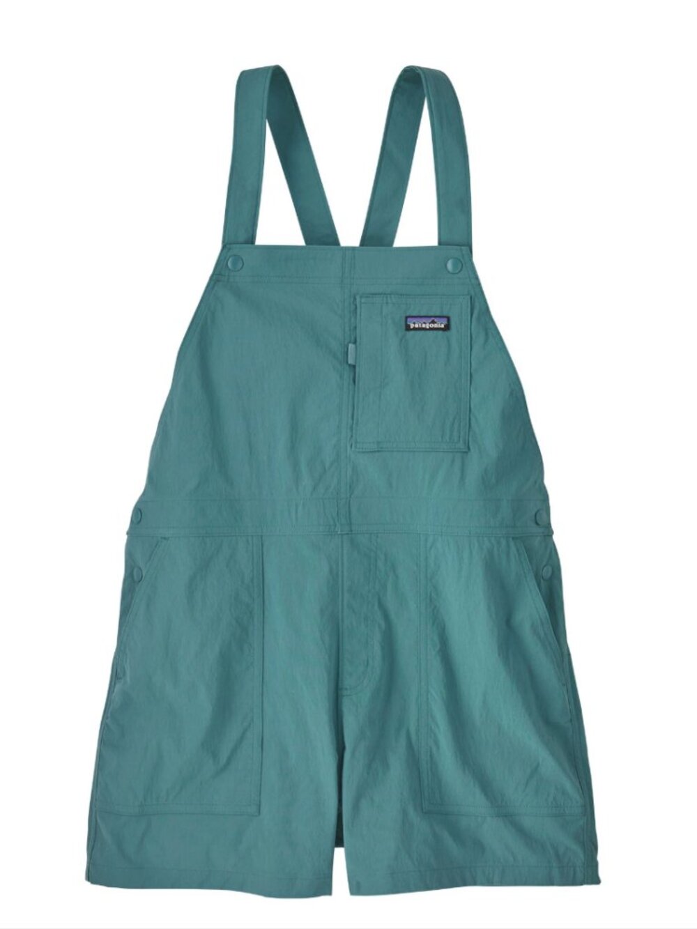 Patagonia Teal Green Short Overalls Jumpsuit